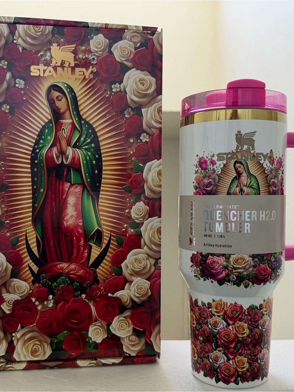 Holy Virgen of Guadalupe Stanley tumbler